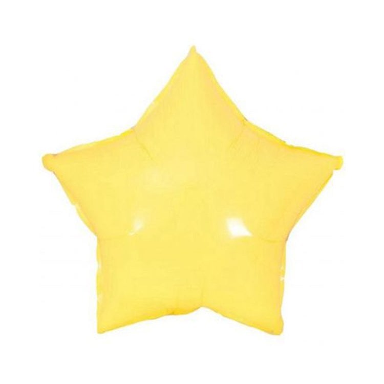 Yıldız Makaron Sarı Folyo Balon 18 inç