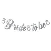 Kaligrafi Banner Gümüş Bride To Be