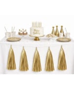 Garland Dekor Süs Gold 5 Parça