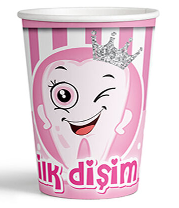 8'li Pembe Diş Bardak
