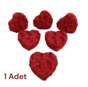 Kırmızı Peluş Kalp Kutu 1 adet 10642