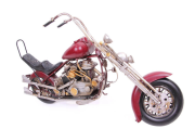 Dekoratif Metal Motosiklet Kırmızı