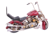 Dekoratif Metal Motosiklet Kırmızı