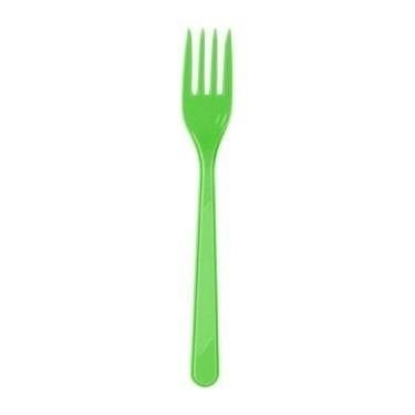 Plastik Çatal Koyu Yeşil 25li
