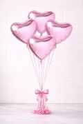 10 Inc Kalp Pembe Folyo Balon  50 Li