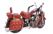 Dekoratif Metal Motosiklet Çantalı