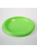 plastik Tabak Yeşil 22cm 25li