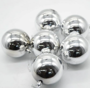 Yılbaşı Top Süs 6 Cm Gümüş Parlak 6'lı  4716