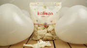 Kalisan 12 ınch Kalp Balon Beyaz 25'li