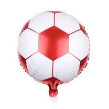 Kırmızı Beyaz Top 18 Inc Folyo Balon