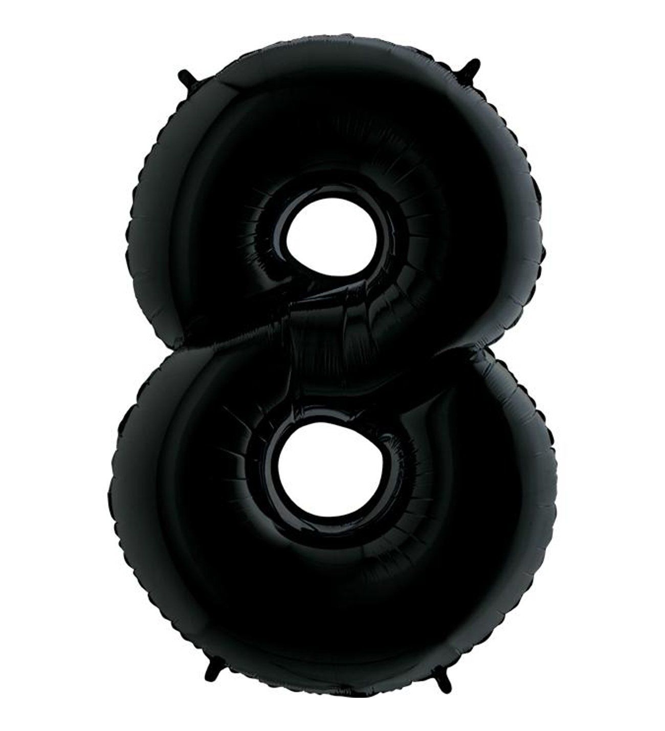 8 Rakam Siyah Folyo Balon 40 Inch