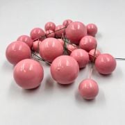 Pasta Üzeri Dekorasyon Topları 20 Parça Pembe