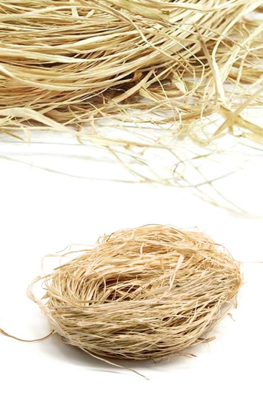 Doğal Rafya Çok Amaçlı Saman İp Süsleme Malzemesi 100 gram