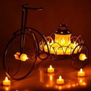 1 Adet Led Tealight Mum ( Sarı ışık )