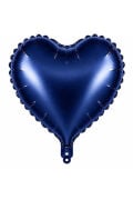 18 Inc Lacivert Kalp Folyo Balon