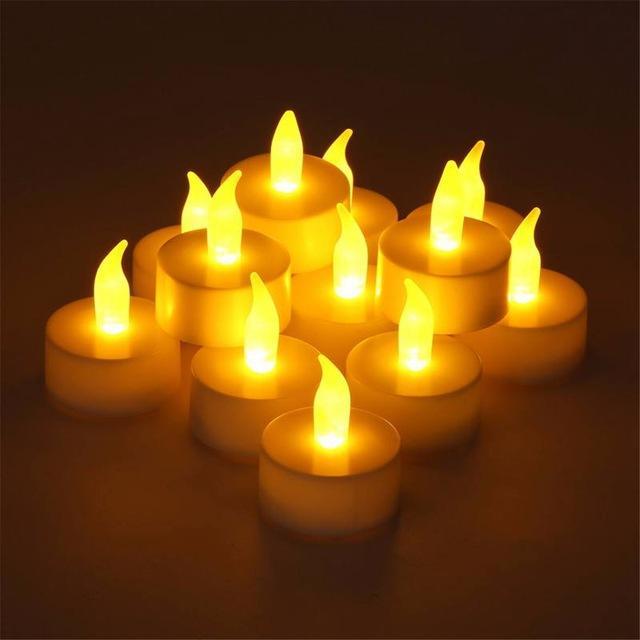 1 Adet Led Tealight Mum ( Sarı ışık )