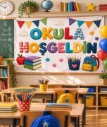 Okula hoşgeldin Bez Afiş 100* 150