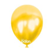 Kutu Kutu Balon Metalik Sarı 100' lü 12''