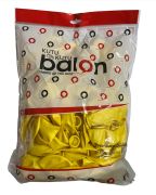 Kutu Kutu Balon Metalik Sarı 100' lü 12''