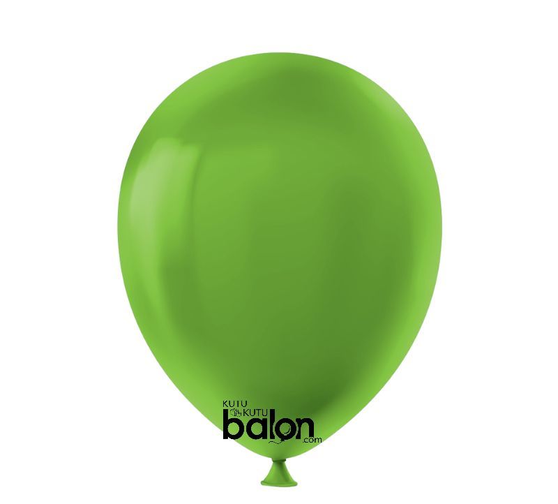 Kutu Kutu Balon Pastel Koyu Yeşil  100'lü 12 ''