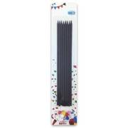 20 CM SİYAH MUM 7'Lİ