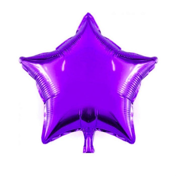 18'' Mor Yıldız Folyo Balon