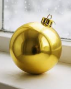 Yılbaşı Top Süs 20 Cm Parlak Gold