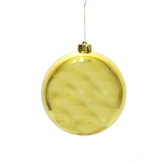 Yılbaşı Top Süs 25 Cm Parlak Gold