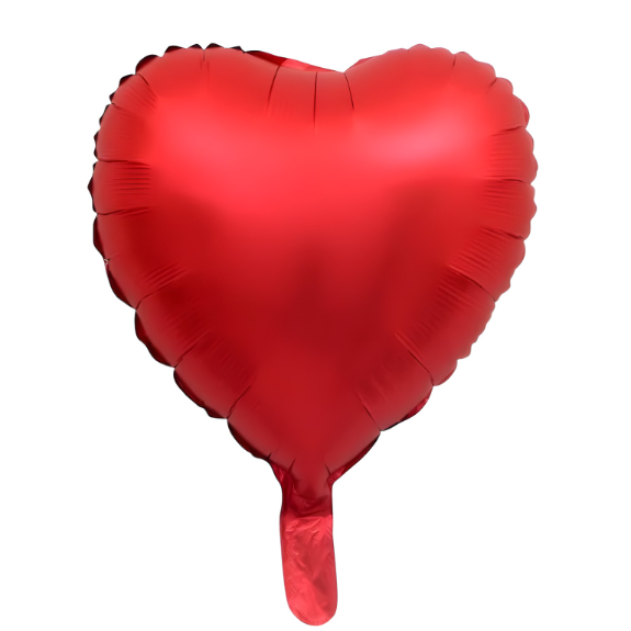 Saten Kırmızı Kalp Folyo Balon 1 Adet