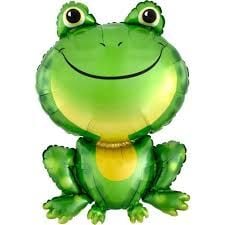 Büyük Yeşil Kurbağa Folyo Balon 93-59 cm 7647