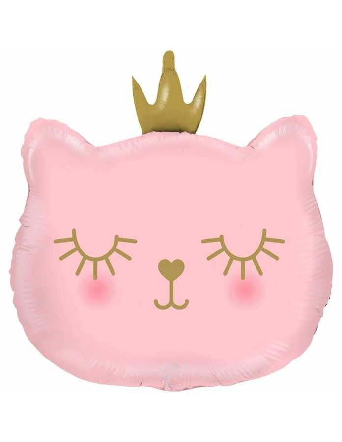 Pembe Kedi Folyo Balon 5889