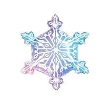 Kar Tanesi Mavi Pembe Detaylı 64-55 cm 7555