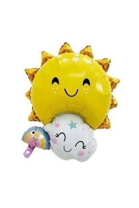 Güneş Bulut Gökkuşağı Folyo Balon 77-59 cm 7388