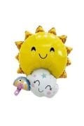 Güneş Bulut Gökkuşağı Folyo Balon 77-59 cm 7388