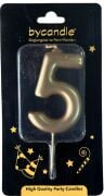 5 Rakam mum gold BÜYÜK