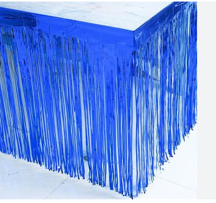 Masa Eteği Metalik Lacivert 70*300 cm