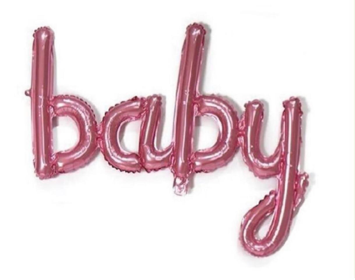 PEMBE BABYB İMZA FOLYO BALON 40 INCH