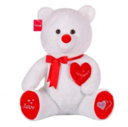 Peluş Tıkıl Ayı 57 Cm Beyaz 1045