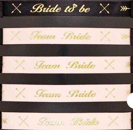 Bride to Be Bileklik 5 li Set Pembe Gümüş