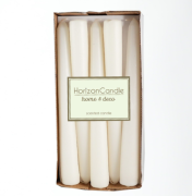 Beyaz Şamdan Mum 10'lu Paket