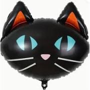 Siyah Kedi Kafa Folyo Balon 65-62 cm 8149