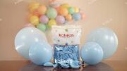 12'' Pastel Balon Makaron Mavi 50'li