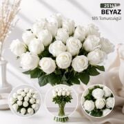 18 li Tomurcuk Gül Beyaz 25143