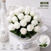 18 li Tomurcuk Gül Beyaz 25143