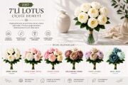 7'li Lotus Çiçeği Demeti