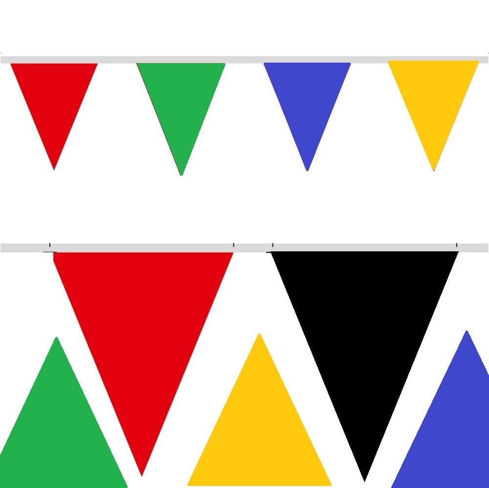 Karışık Kırlangıç Üçgen 25 Metre Branda Flama