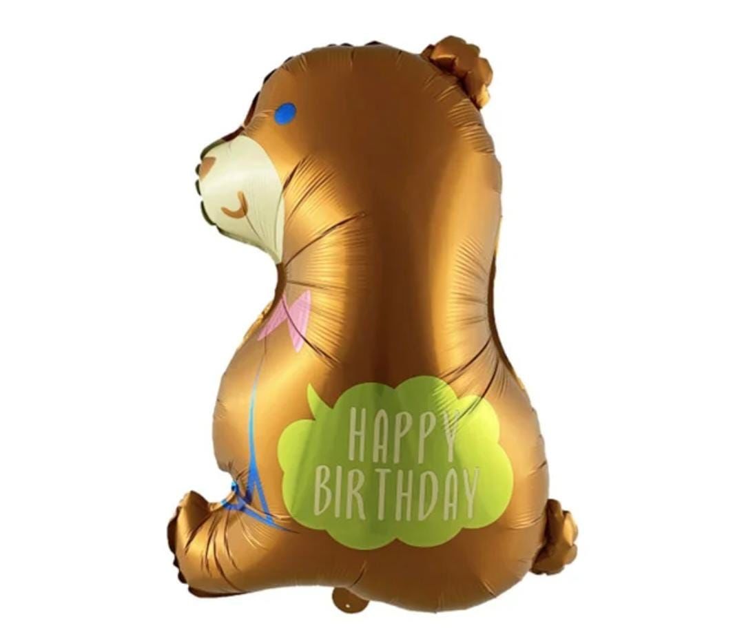 Ayı Happy Birthday Folyo Balon 78-58 cm 7364