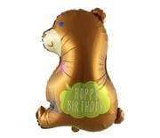 Ayı Happy Birthday Folyo Balon 78-58 cm 7364