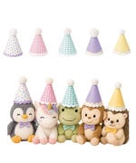 Kağıt Şapka Mini Makaron Renkli 5 Lİ