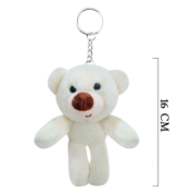 Peluş Anahtarlık Ekru Ayıcık 16 Cm  1357